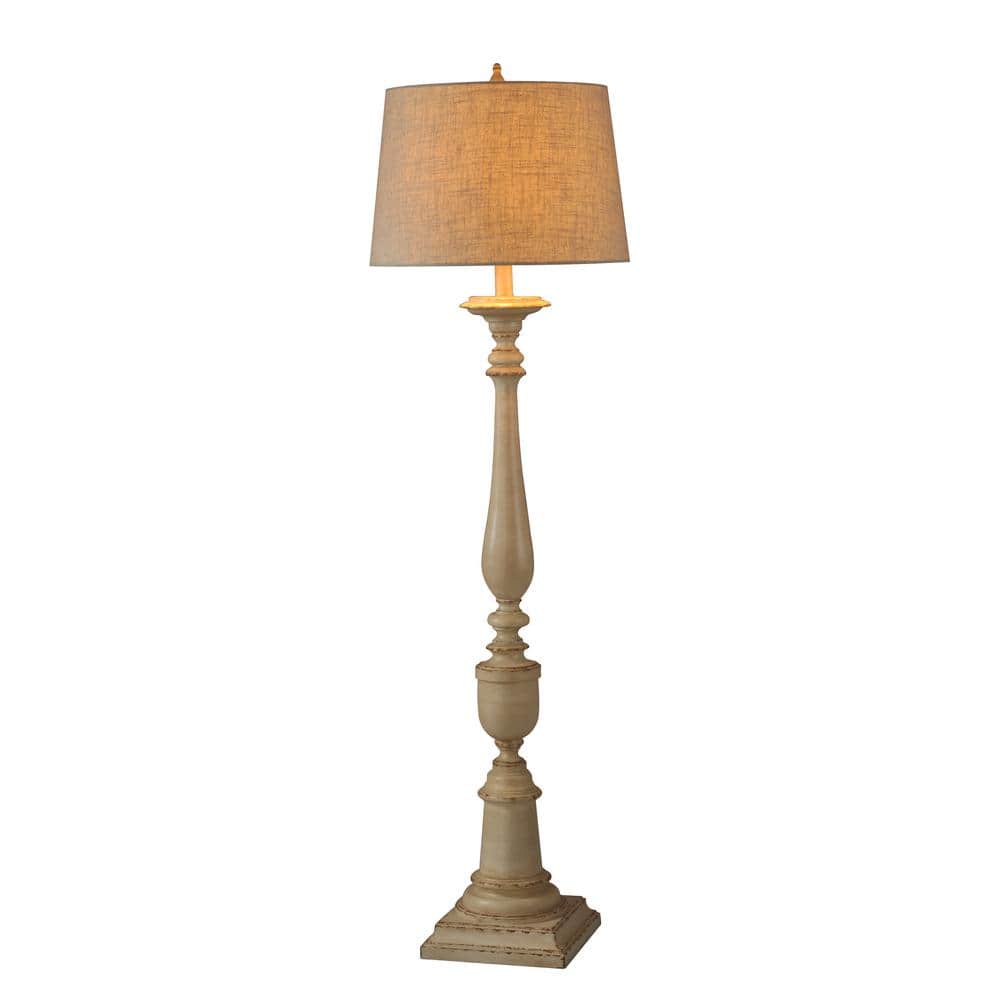 Avignon Beige 64" Traditional Floor Lamp with Empire Shade
