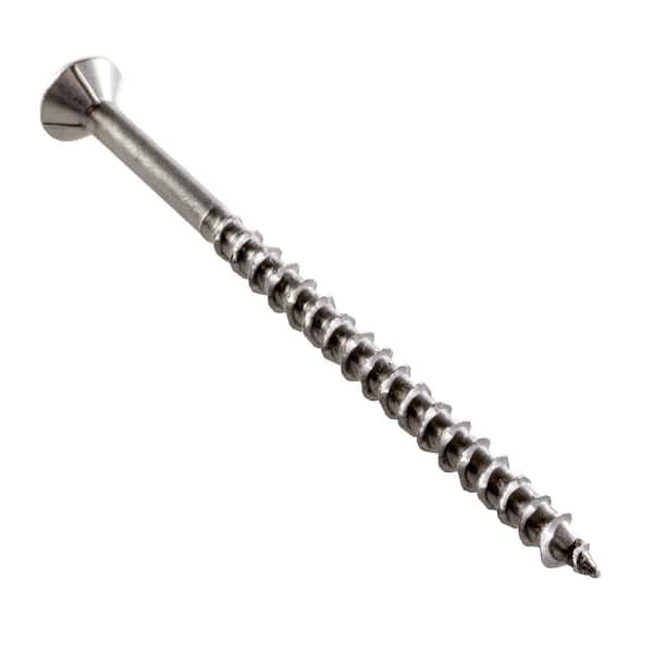 Simpson Strong-Tie #12 x 4 in. T-27, Flat Head, Type 316 Stainless Steel Deck-Drive DWP Wood Screw (20-Pack)