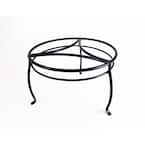 8 in. Black Metal Indoor Plant Stand