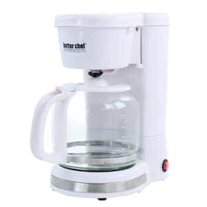 12 Cup 900 Watt Drip Coffee Maker in White