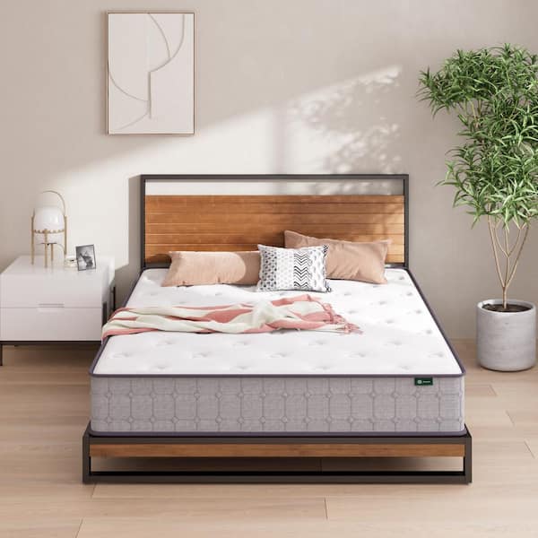 Twin Medium Gel Pocket Spring Hybrid 10 in. Mattress
