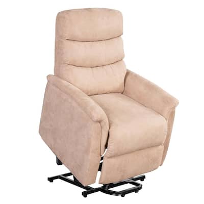 Mocha Power Lift Chair Heat with Massage for Elderly Heavy Duty and 3-Position Electric Recliner