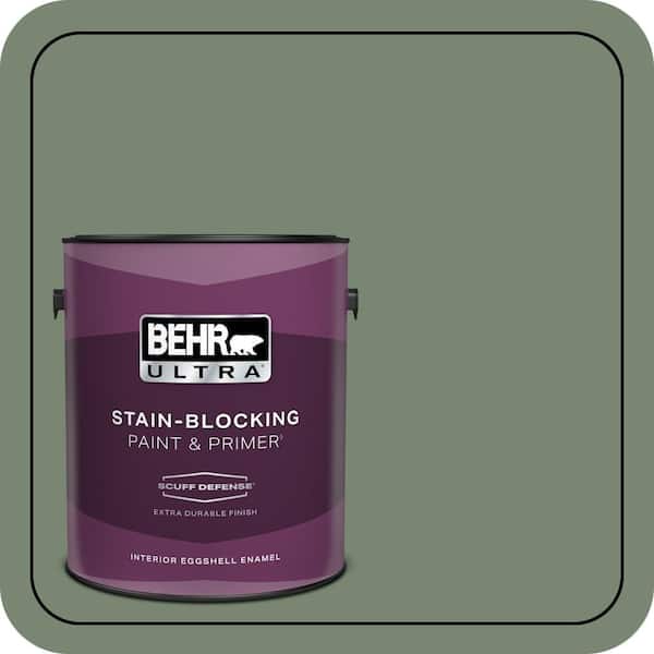 BEHR ULTRA 1 gal. #440F-5 Winter Hedge Extra Durable Eggshell Enamel Interior Paint & Primer