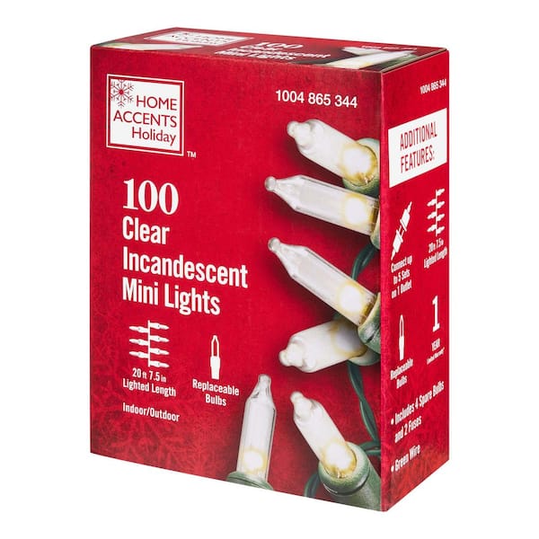 100 Count Clear Incandescent Mini Light