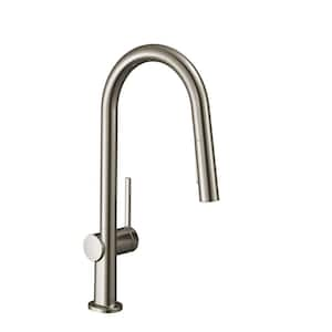 Talis N Single-Handle Pull Down Sprayer Kitchen Faucet with QuickClean in Chrome