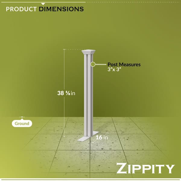 Zippity Outdoor Products Zippity Hinged 4.1in. x 4.1 in. x 3.2 ft