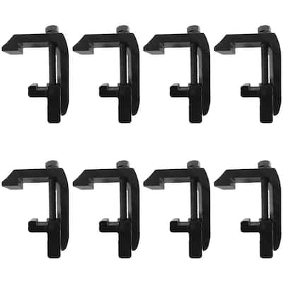 Cap Topper Mounting Clamps for Track System Truck Rack Camper Shell No-Drilling Installation (Set of 8)