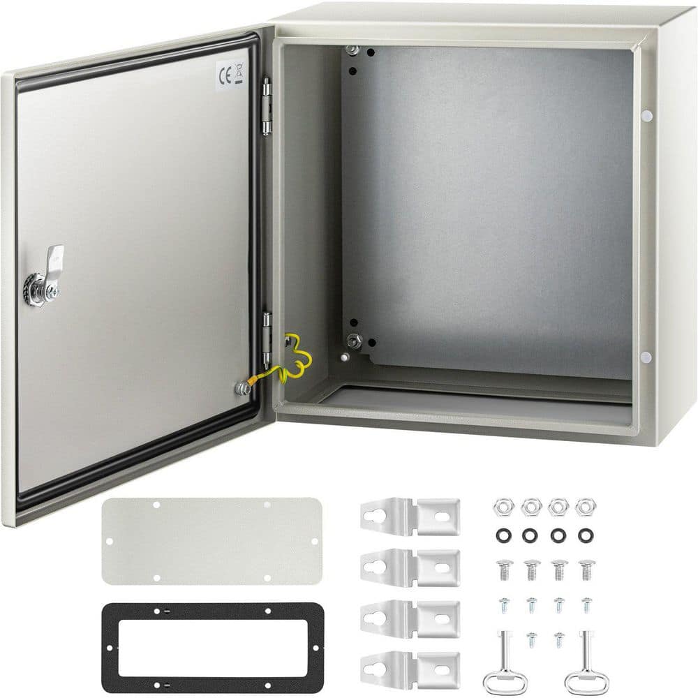 Wall Mount Steel Electrical Junction Box 16 x 16 x 8 with Hinged Cover and Mounting Plate, IP66 price history on PriceWatchPro