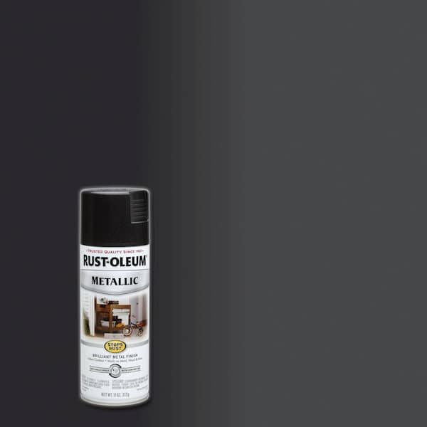 Rust-Oleum Stops Rust 11 oz. Metallic Black Night Protective Spray Paint