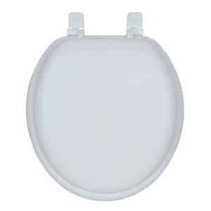 Soft Round Closed Front Toilet Seat in. White