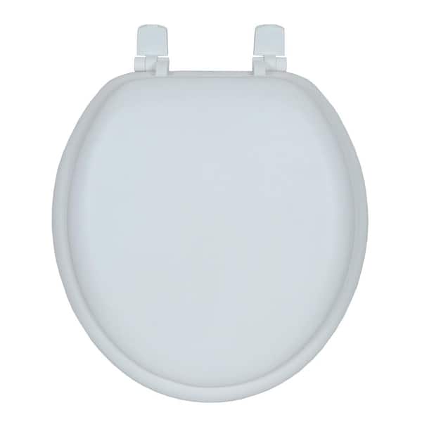 Glacier Bay Soft Round Closed Front Toilet Seat in White