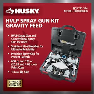 HVLP and Standard Gravity Feed Spray Gun Kit