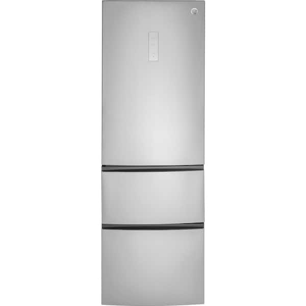 GE 11.9 cu. ft. Bottom-Freezer Refrigerator in Stainless Steel