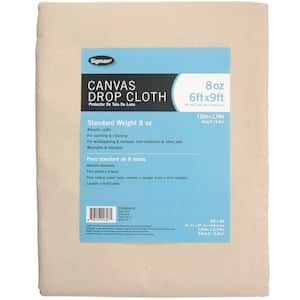 5 ft. 9 in. x 8 ft. 9 in., 8 oz. Canvas Drop Cloth