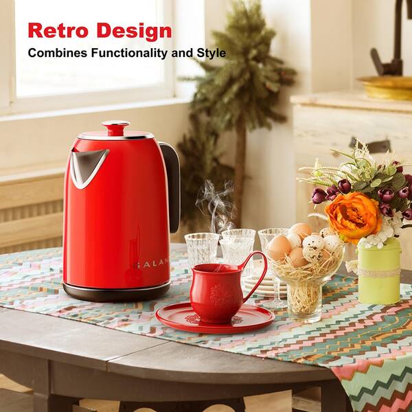 Smeg 50s Retro Style Design Aesthetic Electric Kettle, Rose Gold