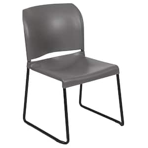 Gray Plastic Side Chair