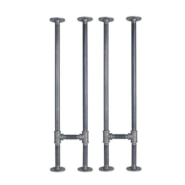 Industrial pipe table store legs home depot