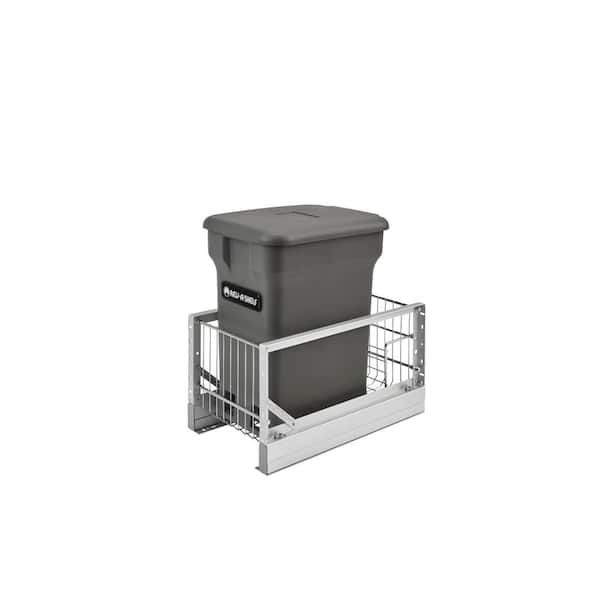 Rev-A-Shelf Aluminum Pull-Out Orion Gray Compost Bin