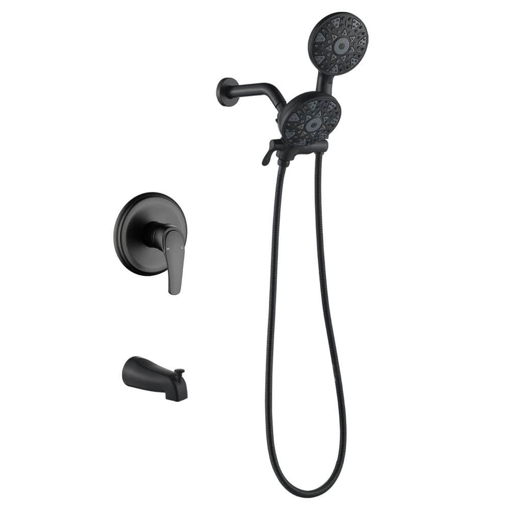Single Handle 6-Spray Tub and Shower Faucet 2.5 GPM in Matte Black Valve Included price history on PriceWatchPro