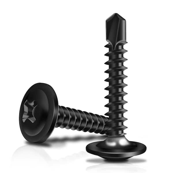 #10 x 1 in. 410 Stainless Steel Phillips Truss Head Self Drilling Sheet Metal Screw (100-Pack)