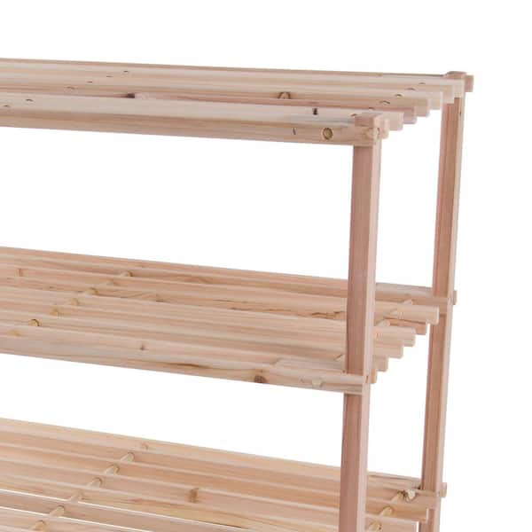 Tall SHOE RACK Various Sizes, Wooden Rustic Apple Crate Shoe Rack, Narrow  and Tall Shoe Storage Extra Depth 