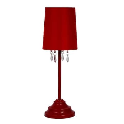Red Table Lamps The Home Depot, Small Red Table Lamp