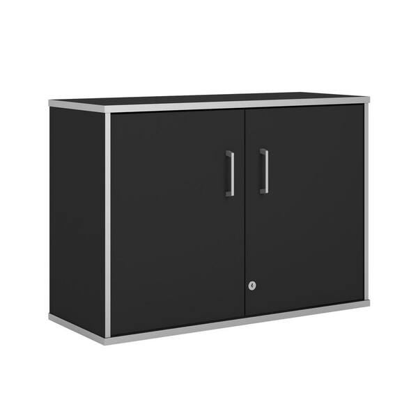 SystemBuild Apollo 21 in. H x 29.68 in. W x 11.75 in. D Particle Board Wall Mounted Cabinet in Black