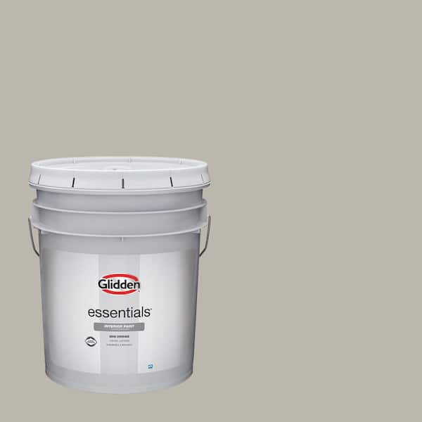 Glidden Essentials 5 gal. PPG1007-3 Ghost Writer Flat Interior Paint