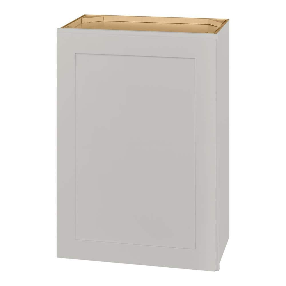 Hampton Bay Avondale Shaker Dove Gray Quick Assemble Plywood 21 in Wall Cabinet (21 in W x 30 in H x 12 in D)