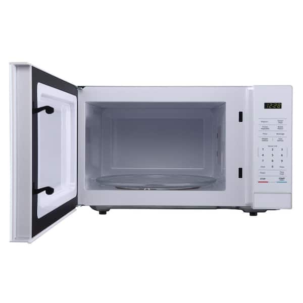 Vissani 1.1 cu. ft. Countertop Microwave Oven in White HVM1110W - The Home  Depot