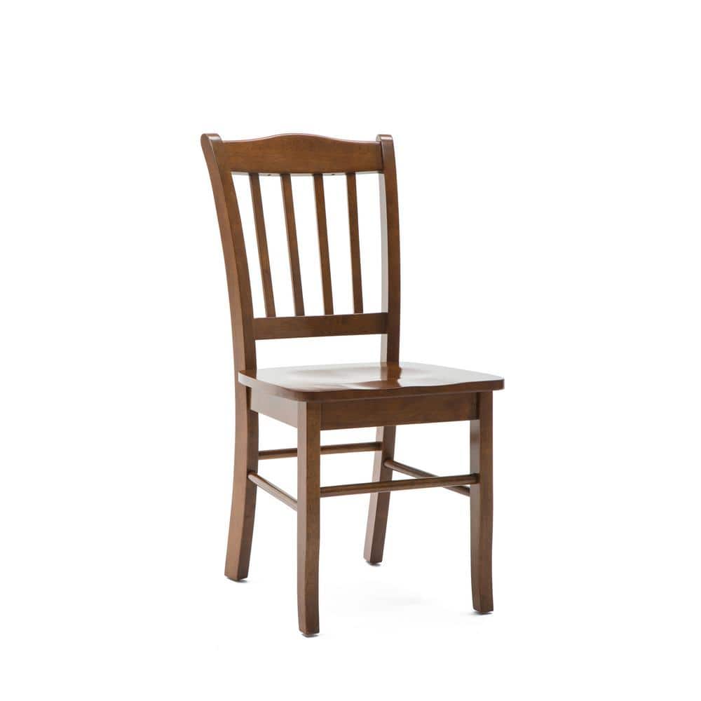Walnut 36" Shaker Wood Dining Chairs - Set of 2