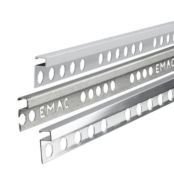 EMAC Novolistel 3 Matt Black 3/8 in. x 98-1/2 in. Aluminum Tile