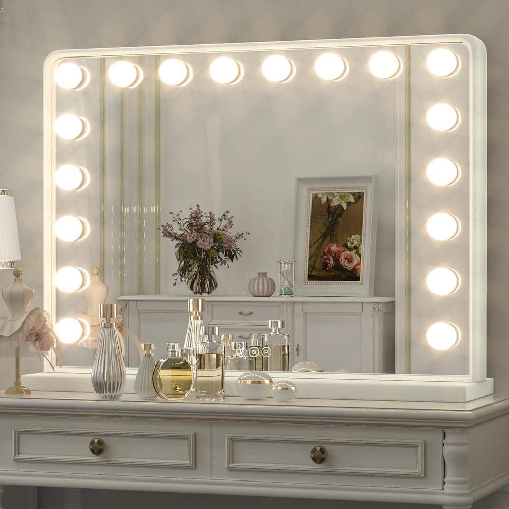 Led Vanity Mirror Lights,15Ft Vanity Lights for Makeup Dressing Mirror  Lighting,10 Dimmable Bulbs,Adjustable Light Color & Brightness,USB  Cable,Mirror