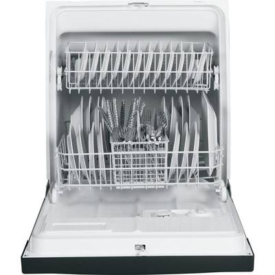 Front Control Under-the-Sink Dishwasher in Black, 64 dBA