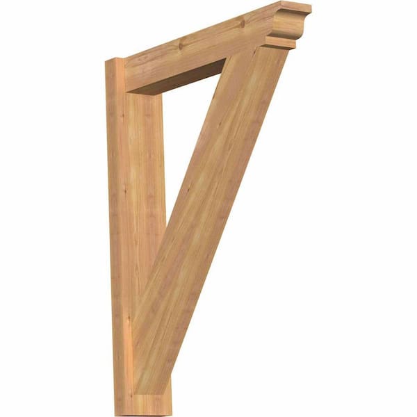 Ekena Millwork 6 in. x 36 in. x 28 in. Western Red Cedar Traditional Smooth Outlooker