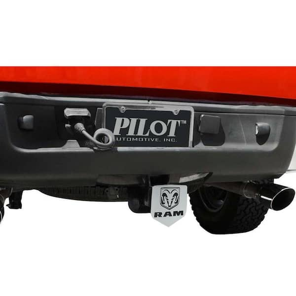 BULLY Dodge Logo Hitch Cover in Chrome CR-311 - The Home Depot