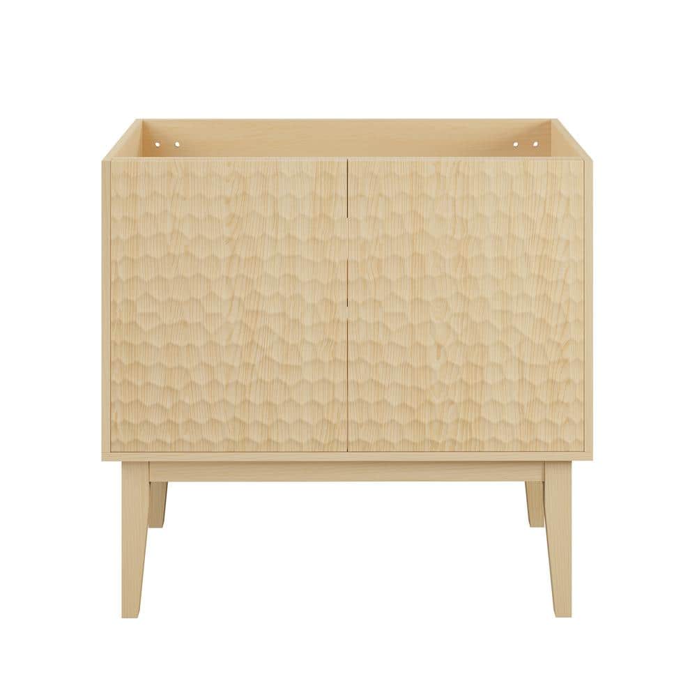 Bosse 36 in. Freestanding Bathroom Vanity Cabinet without Top in Natural Oak price history on PriceWatchPro