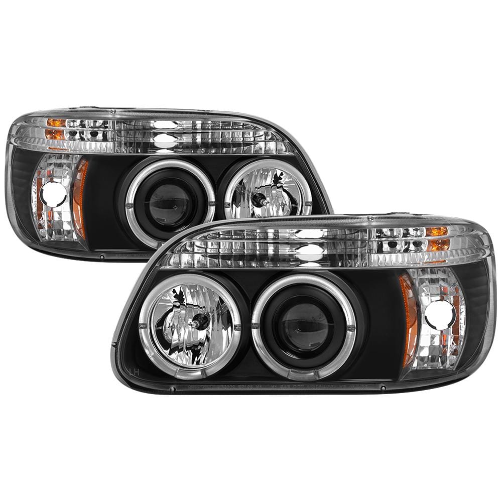 Spyder Ford Explorer 95-01 1PC Projector Headlights - LED Halo - Black High (Included) - Low H1 (Included) 5010131 - The Depot