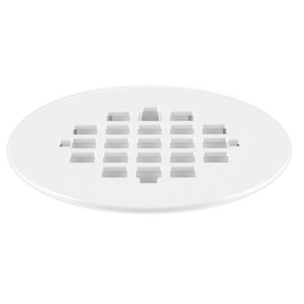4-1/4” OD Snap-in Shower Drain Cover, Round Shower Drain Strainer Grid –  1981Life