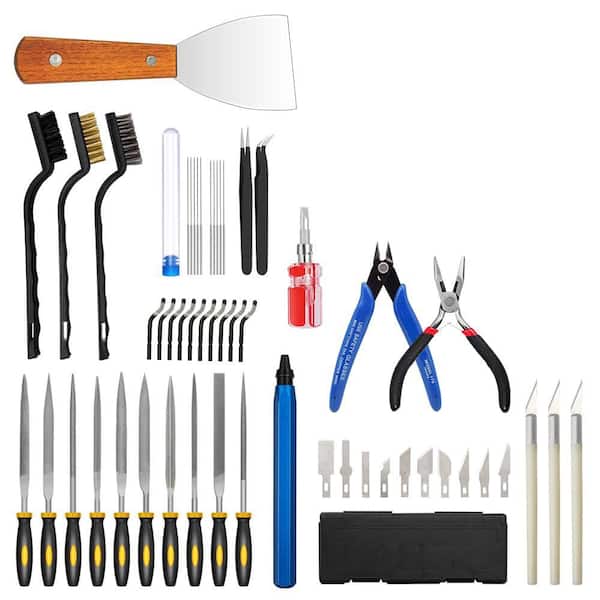 54-Piece 3D Printer Tool Kit with Cleaning, Removal, and Finishing Accessories