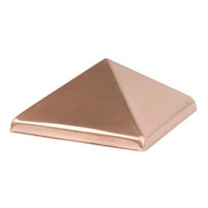 4 in. x 4 in. Copper Top Pyramid Post Cap