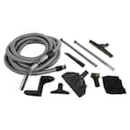 Complete Accessory Kit with Metal Wands for Central Vacuums
