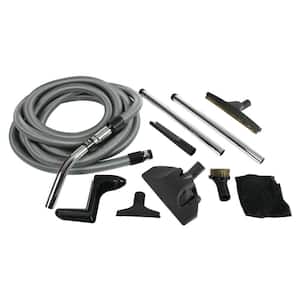 Complete Accessory Kit with Metal Wands for Central Vacuums