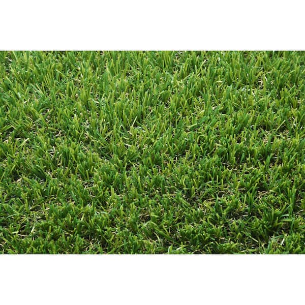 TrafficMaster Take Home Viridian Green 4 in. x 4 in. 30 mm Pre Cut Green Artificial Grass Sample