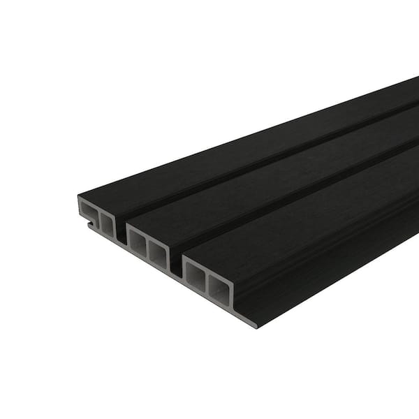 NewTechWood European Siding System 7.7 in. x 192 in. Composite Belgian Board Siding in Indian Ebony (10-Piece)