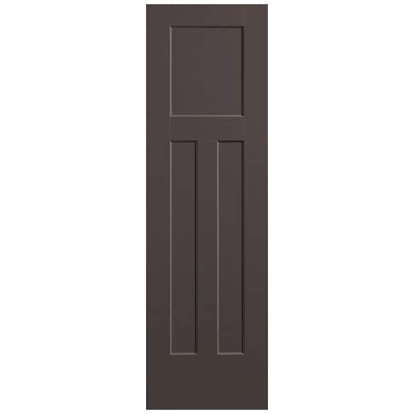 Masonite 24 in. x 80 in. 3-Panel Winslow Single Bore Hollow Core Willow Wood Molded Composite Interior Door Slab