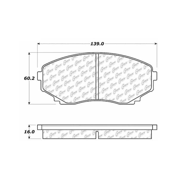 Centric Parts Disc Brake Pad Set 1992-1994 Mazda MPV 2.6L