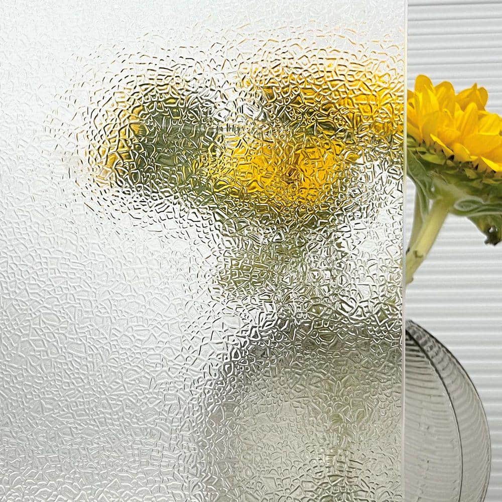 HIDBEA 23.6 in. W x 78 in. L Cracked-Ice Pattern Static Cling