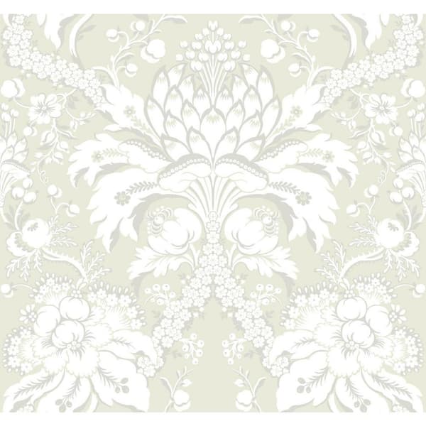 York Wallcoverings 60.75 sq ft Beige French Artichoke Dam Pre-Pasted Wallpaper