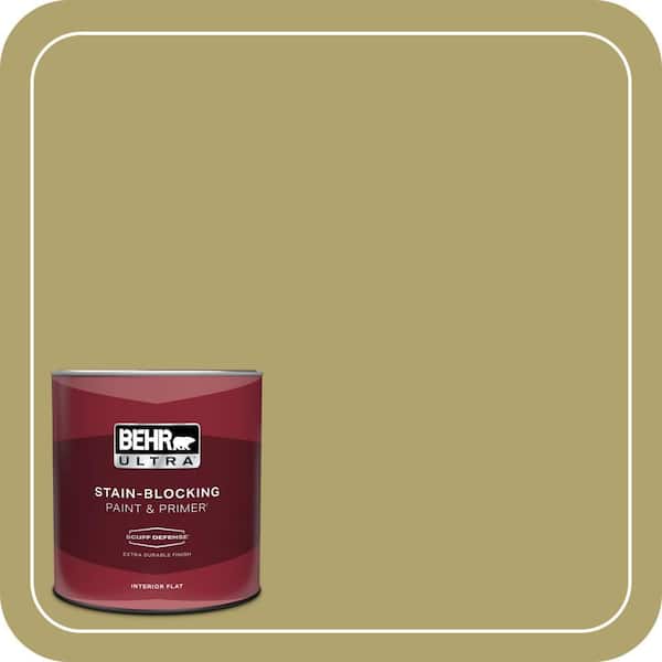 BEHR ULTRA 1 qt. Home Decorators Collection #HDC-WR15-10 Green Bean Casserole Extra Durable Flat Interior Paint & Primer